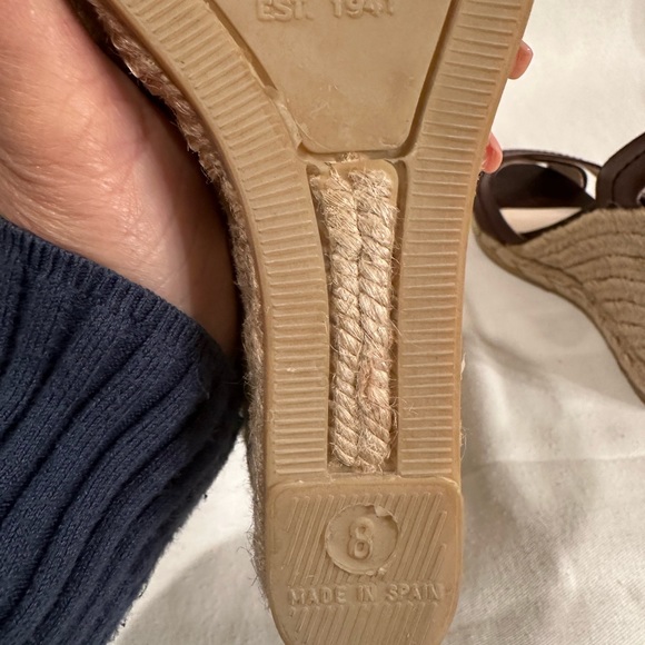 COACH Wedge Sandals in Chocolate Brown size 8 New - Picture 7 of 8